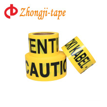 High quality non adhesive yellow pe barricade tape